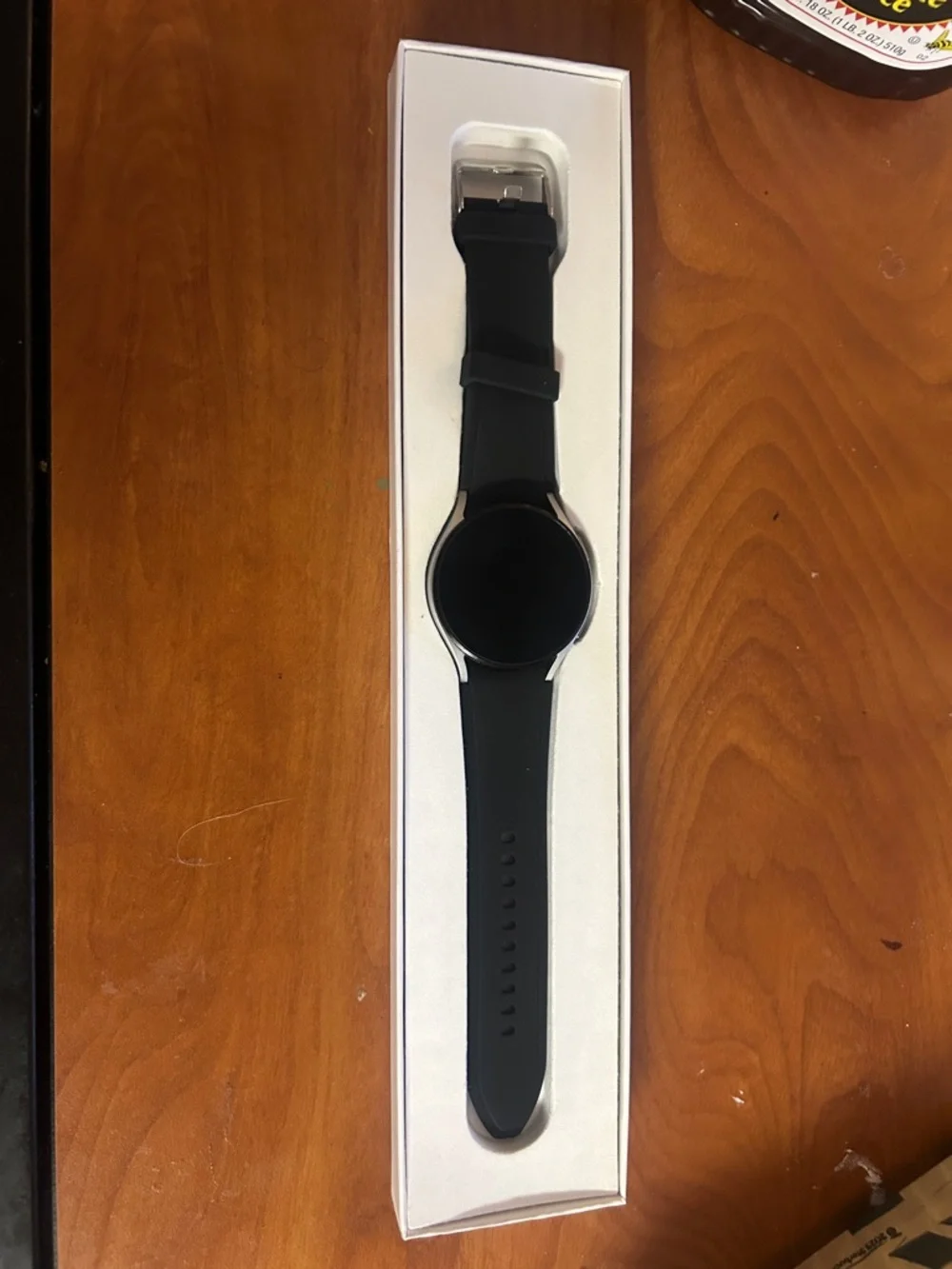 Samsung Black Smartwatch with Round Face